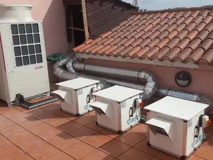 Instalação da Odiclima: instalação de vrf mitsubishi electric e ventilação arfit